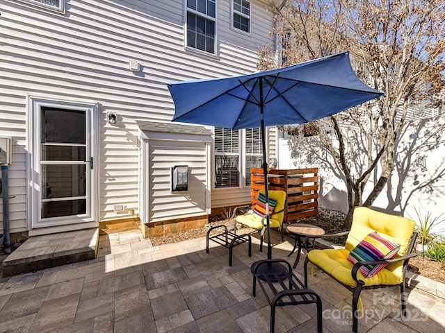 view of patio / terrace with fence