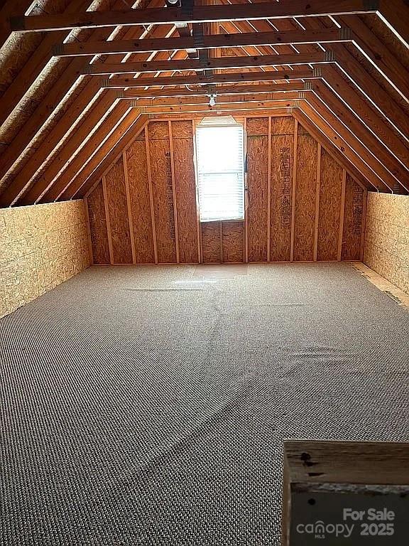 view of attic