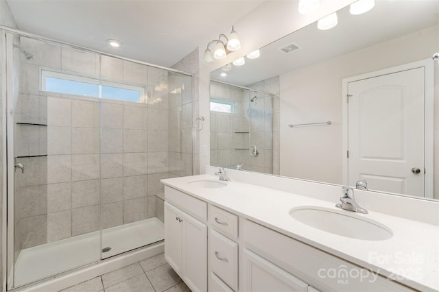 5532 Axil Ln, Charlotte, NC 28269 - bathroom with a stall shower and a sink