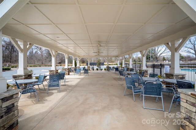 5532 Axil Ln, Charlotte, NC 28269 - view of patio / terrace featuring fence