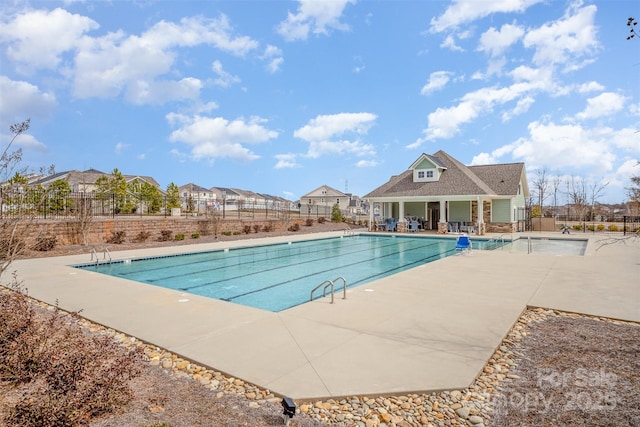 5532 Axil Ln, Charlotte, NC 28269 - pool with a patio area and fence