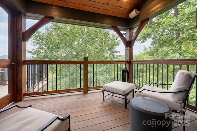 view of wooden terrace