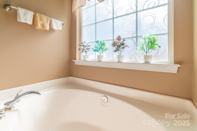 bathroom with a bathing tub