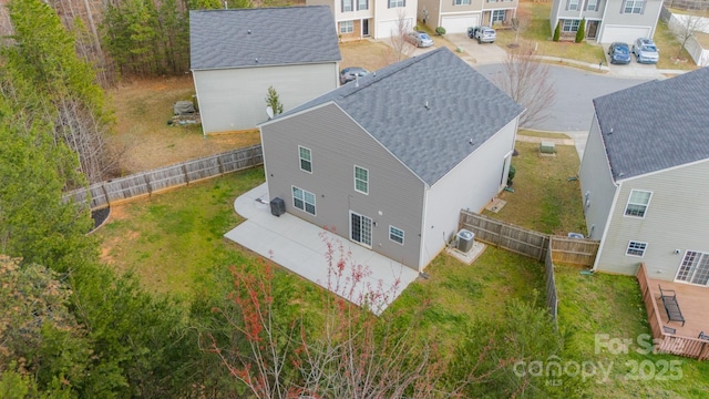 aerial view featuring a residential view