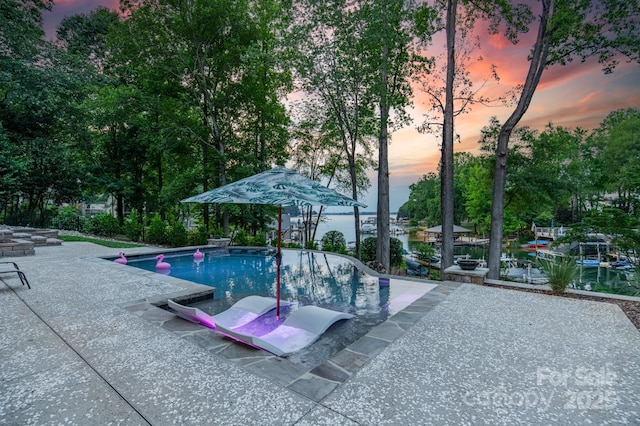 20338 Christofle Dr, Cornelius, NC 28031 - swimming pool featuring a patio