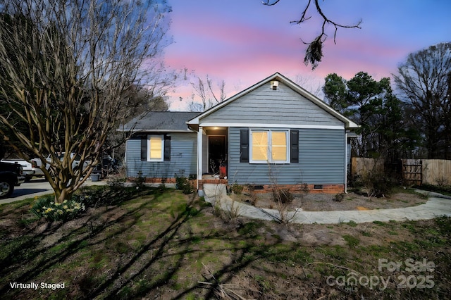 240 Old Limestone Rd E, York, SC 29745 - view of front of property with crawl space