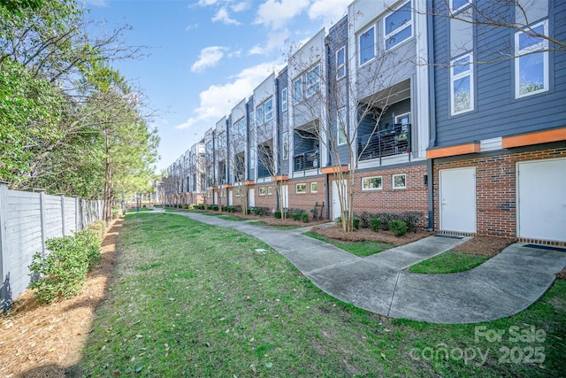 exterior space featuring fence