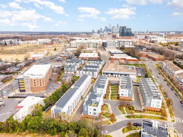 bird's eye view featuring a view of city