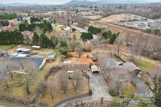 drone / aerial view featuring a residential view