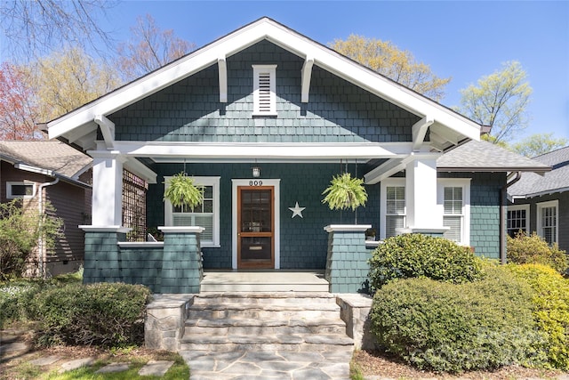 craftsman-style house featuring a porch