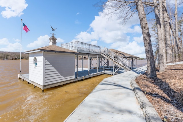 view of dock