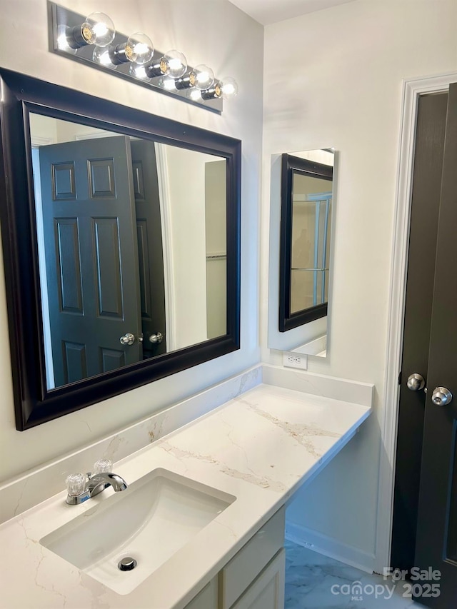 bathroom with vanity