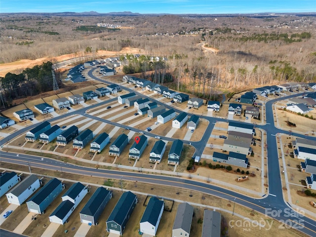 birds eye view of property featuring a residential view