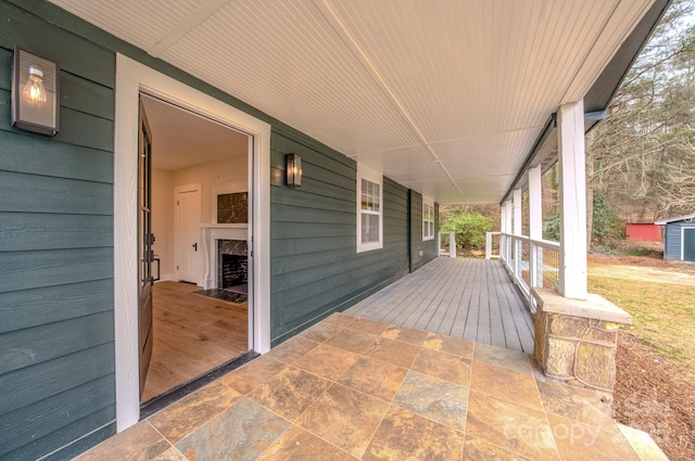 view of patio with covered porch