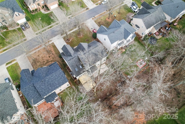 drone / aerial view featuring a residential view