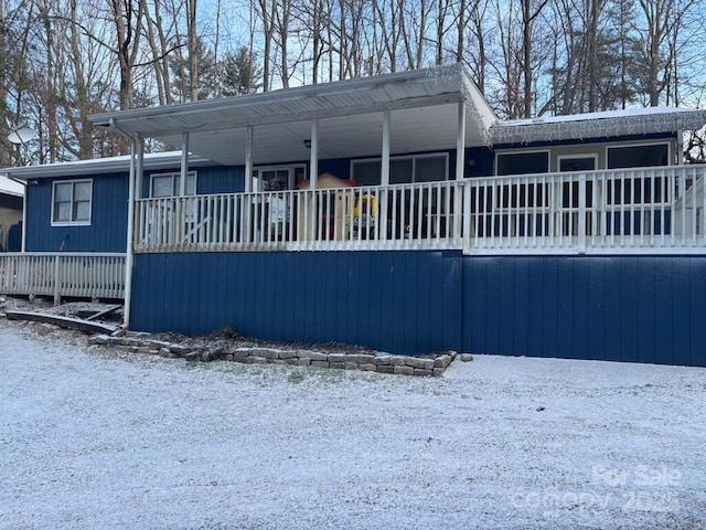 view of manufactured / mobile home