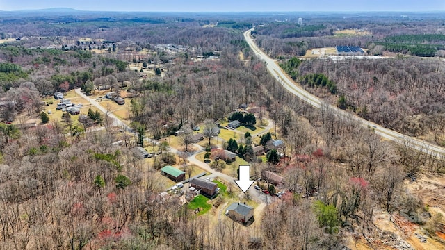 aerial view with a view of trees