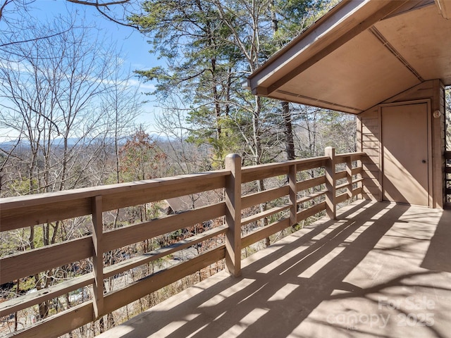 view of wooden terrace