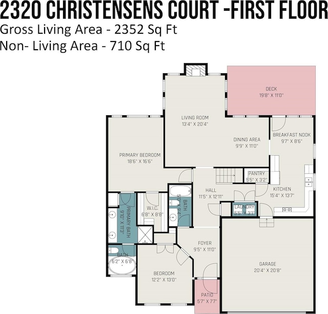2320 Christensens Ct, Charlotte, NC 28270 - floor plan