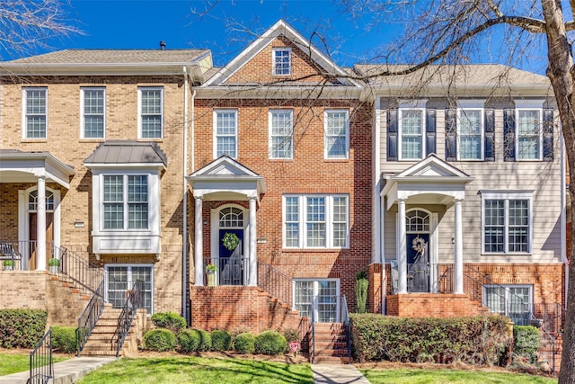 multi unit property with brick siding