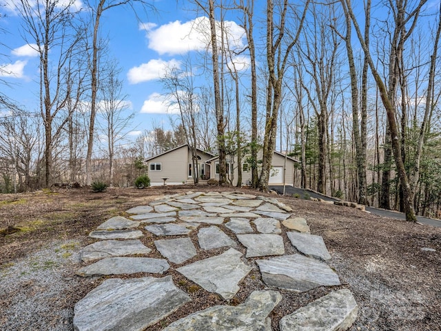 209 Walnut Ridge Rd, Brevard, NC 28712 - view of yard featuring a garage
