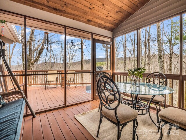 209 Walnut Ridge Rd, Brevard, NC 28712 - sunroom featuring a wealth of natural light and outdoor dining area