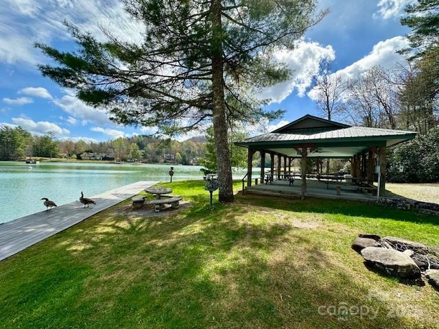 209 Walnut Ridge Rd, Brevard, NC 28712 - exterior space featuring a water view and a gazebo