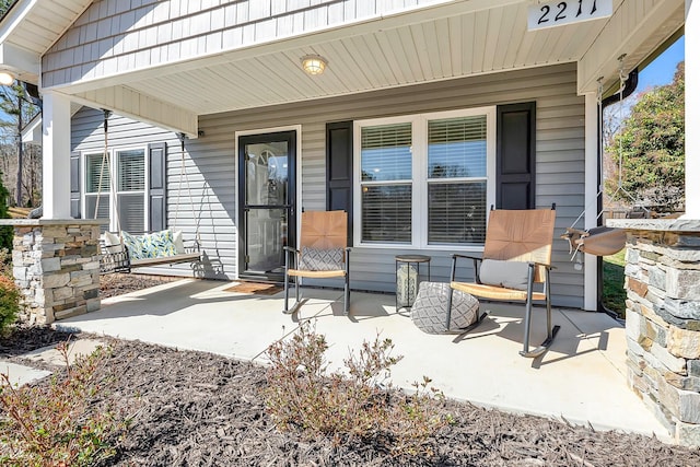 view of patio / terrace featuring a porch