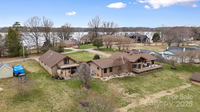 aerial view featuring a residential view