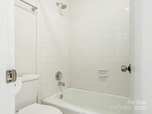 full bath with shower / washtub combination and toilet