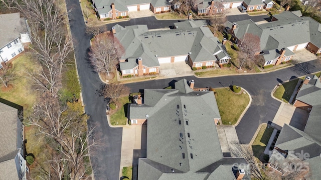 bird's eye view featuring a residential view