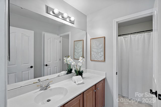 bathroom featuring vanity