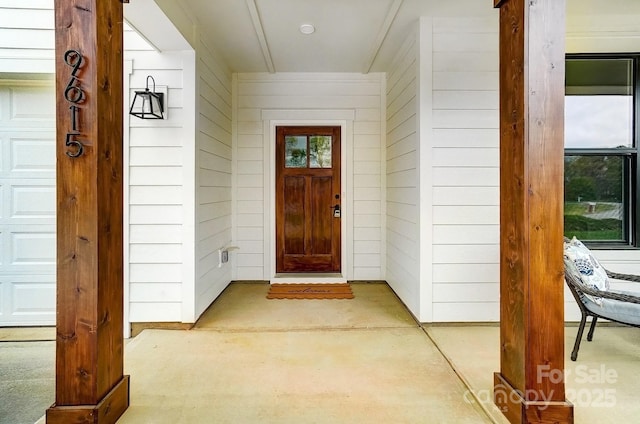view of exterior entry