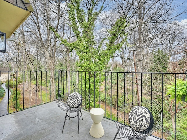 balcony with a patio