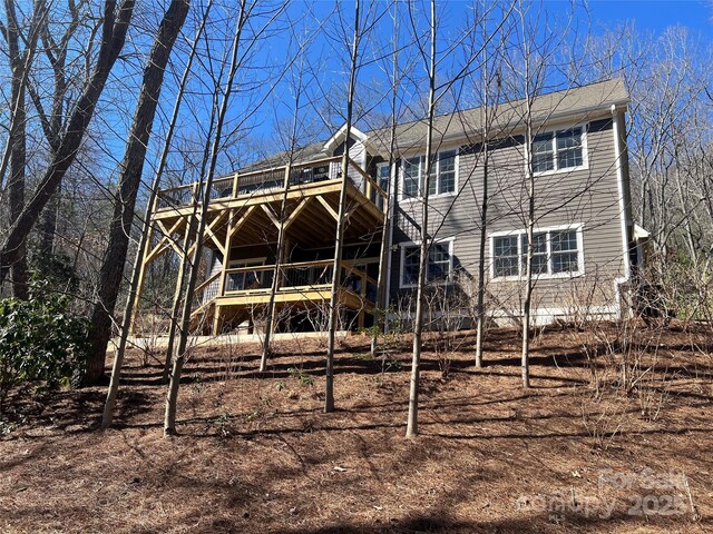 view of rear view of property