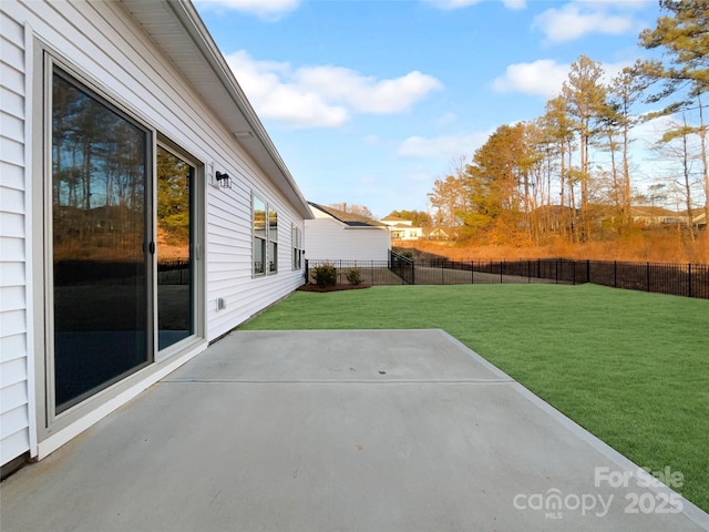 view of patio / terrace with fence