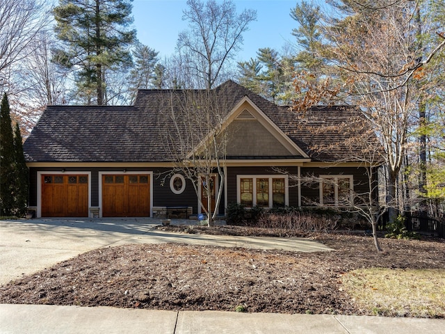 view of front of house featuring driveway and an attached garage