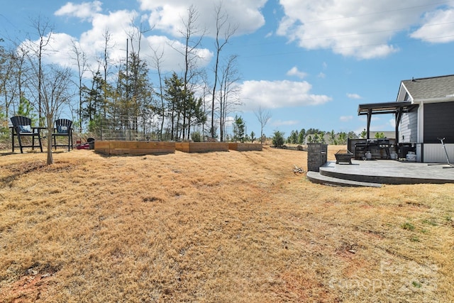 view of yard featuring a patio