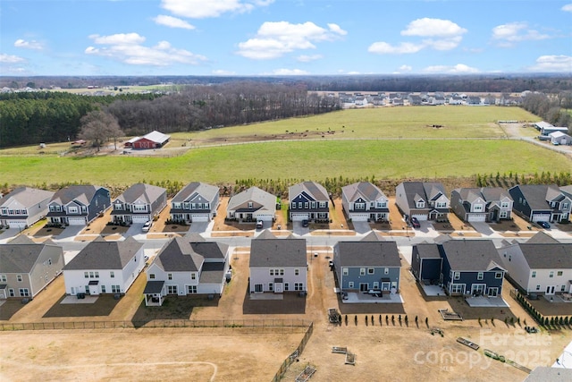 drone / aerial view featuring a residential view