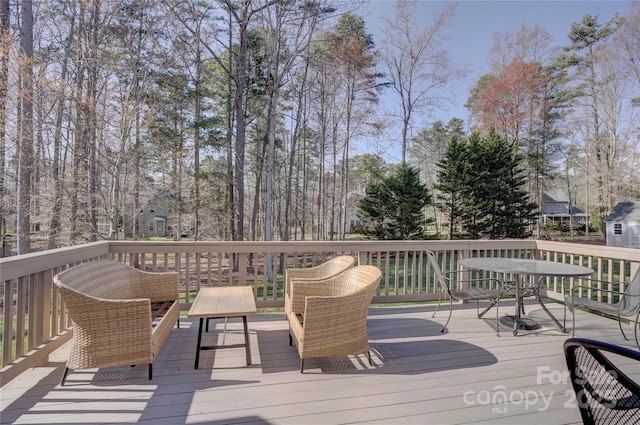 15100 Durmast Ct, Mint Hill, NC 28227 - wooden terrace featuring outdoor dining space