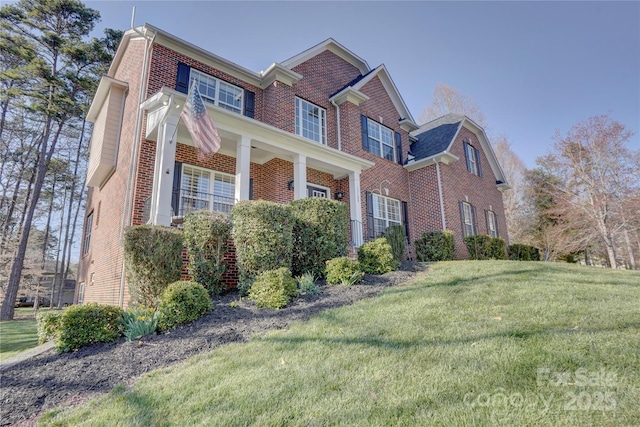 15100 Durmast Ct, Mint Hill, NC 28227 - view of side of property featuring a yard and brick siding