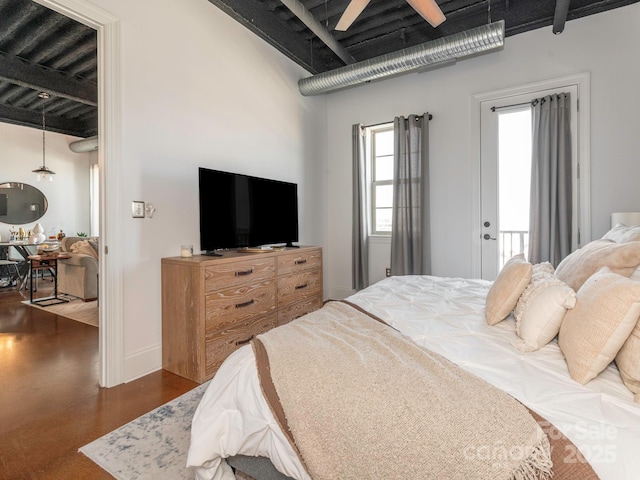 bedroom featuring baseboards