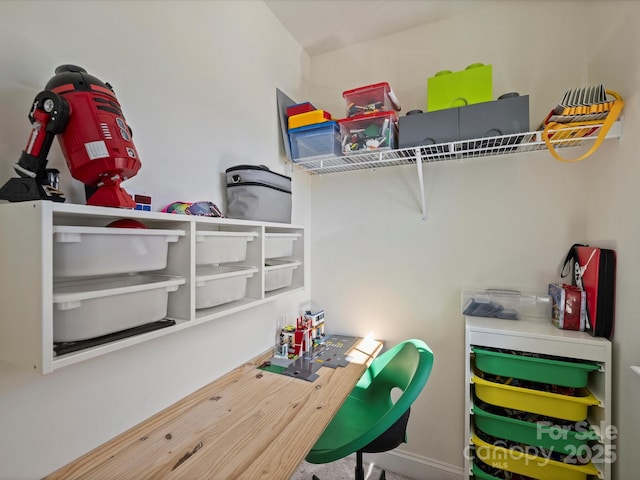 view of storage area