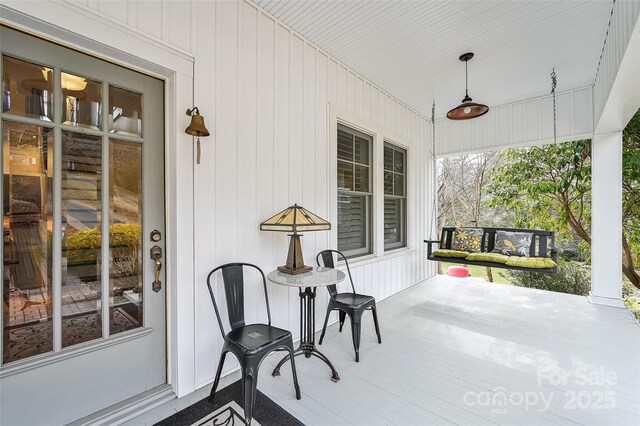 view of patio / terrace with a porch