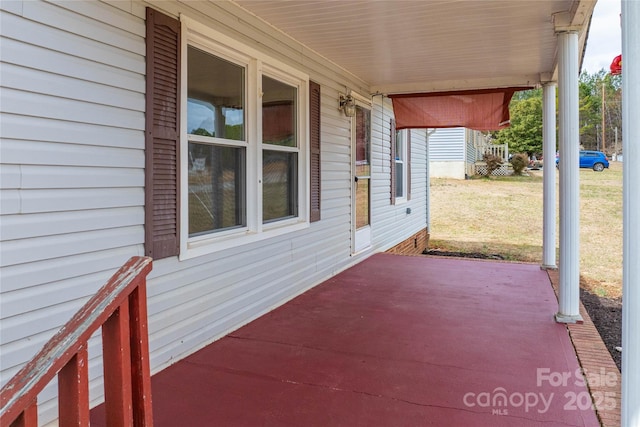 view of patio / terrace featuring a porch