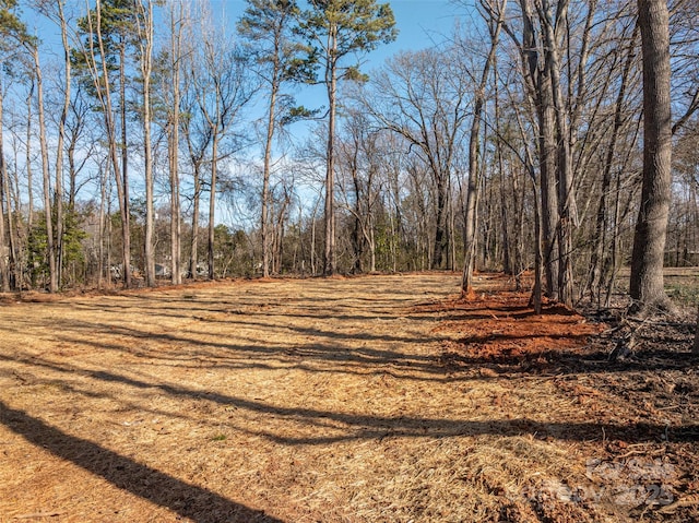 view of nature with a wooded view