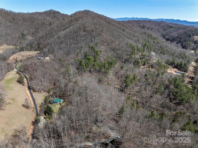 property view of mountains with a view of trees
