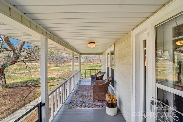 exterior space with covered porch