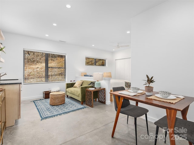 433 W Haywood St, Asheville, NC 28801 - interior space featuring baseboards, concrete floors, and recessed lighting