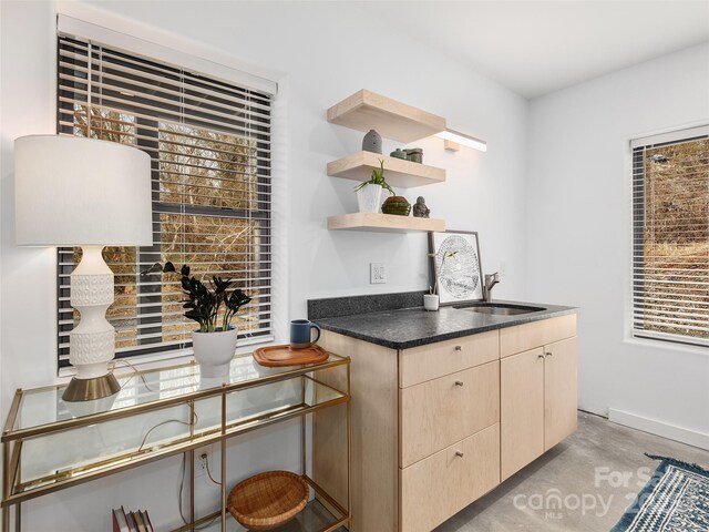 433 W Haywood St, Asheville, NC 28801 - bar with baseboards and a sink